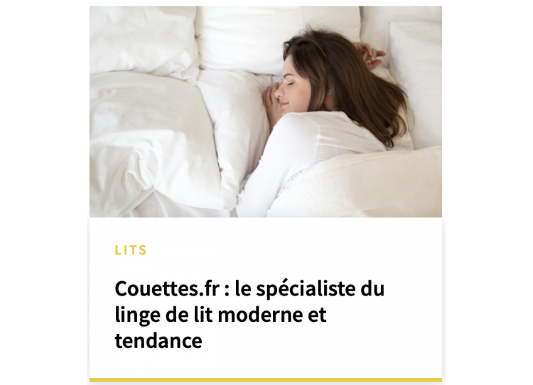 Couettes.fr : le spécialiste du linge de lit moderne et tendance - Moderne House